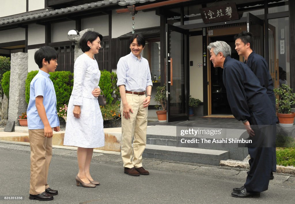 Prince Hisahito Visits Shiga