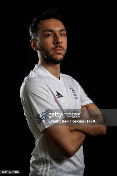 Tassal "TASS" Rushan of England poses for a portrait ahead of the FIFA Interactive World Cup 2017 on August 14, 2017 in London, England.