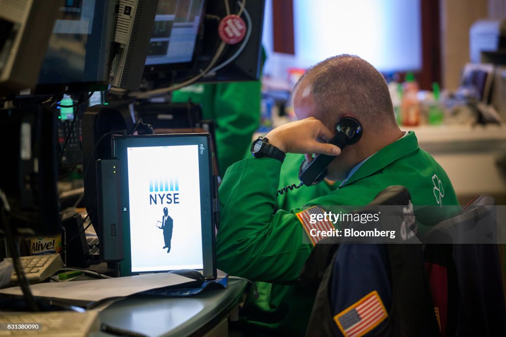 Trading On The Floor Of The NYSE As U.S. Stock Futures Rise