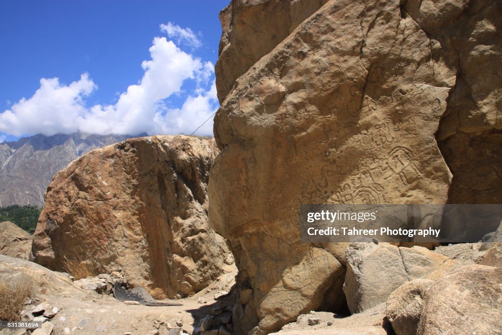 Scared Rocks Haldeikish The Sacred Rocks Of Hunza High-Res Stock Photo - Getty Images