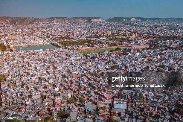 pink city of jaipur in rajasthan india - rajasthan fort stock pictures, royalty-free photos & images