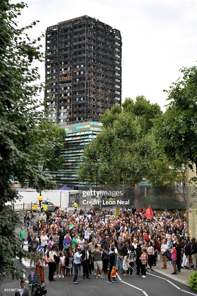 Silent March Two Months On From Grenfell Tower Fire