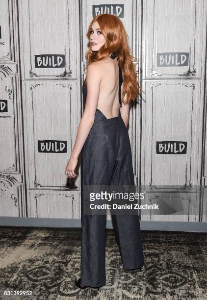 Katherine McNamara attends the Build Series to discuss her show 'Shadowhunters' at Build Studio on August 14, 2017 in New York City.