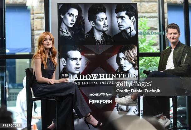 Katherine McNamara attends the Build Series to discuss her show 'Shadowhunters' at Build Studio on August 14, 2017 in New York City.