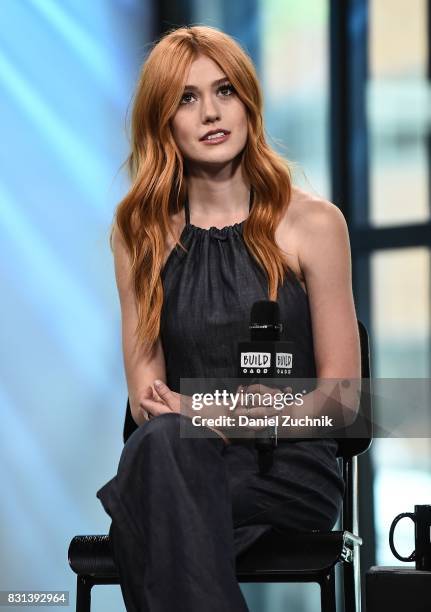 Katherine McNamara attends the Build Series to discuss her show 'Shadowhunters' at Build Studio on August 14, 2017 in New York City.