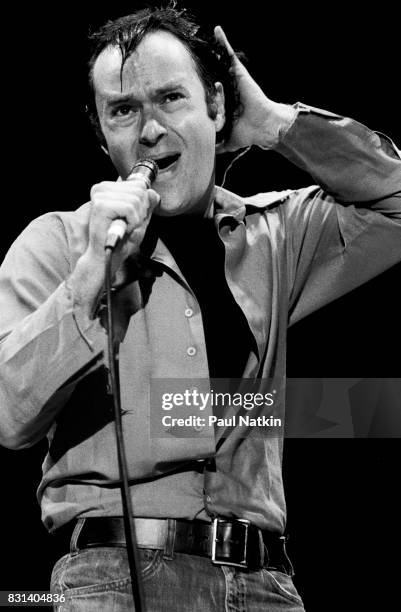 David Lander performs as Squiggy from the TV show Laverne and Shirley at the Park West in Chicago, Illinois, May 9, 1979.