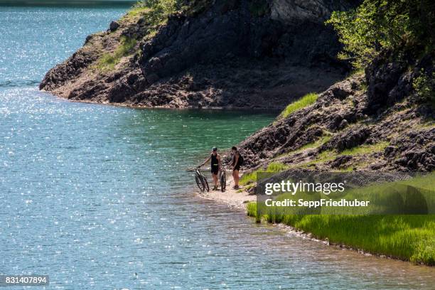 mountain biking durmitor national park montenegro - dramatische landschaft stock pictures, royalty-free photos & images