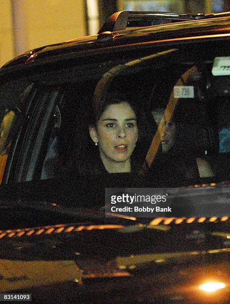 Sarah Silverman attends the wedding of Howard Stern and Beth Ostrosky at Le Cirque on October 3, 2008 in New York City.