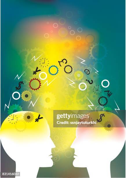 positive emotion ,innovation, planning, - indian tech worker stock illustrations