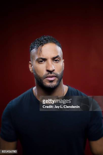 Actor Ricky Whittle, from the television series "American Gods," is photographed in the L.A. Times photo studio at Comic-Con 2017, in San Diego, CA...