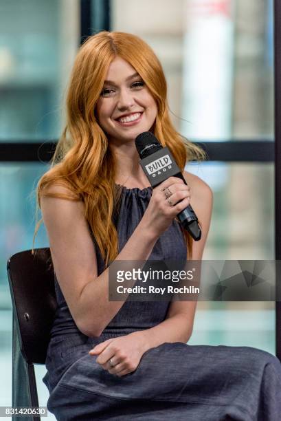 Katherine McNamara discusses "Shadowhunters" with the Build Series at Build Studio on August 14, 2017 in New York City.