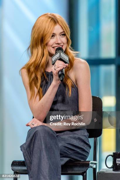 Katherine McNamara discusses "Shadowhunters" with the Build Series at Build Studio on August 14, 2017 in New York City.