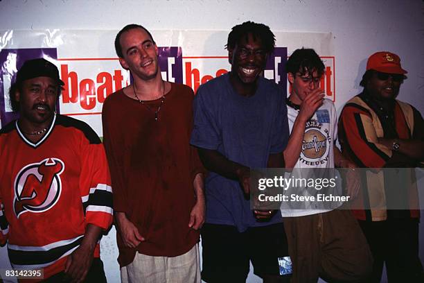 Carter Beauford, Dave Matthews, Boyd Tinsley, Stefan Lessard and LeRoi Moore of the Dave Matthews Band