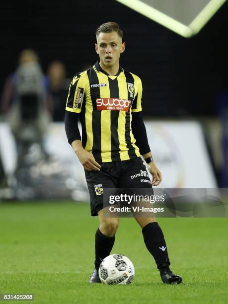 Charlie Colkett of Vitesse during the Dutch Eredivisie match between Vitesse Arnhem and NAC Breda at Gelredome on August 12, 2017 in Arnhem, The...