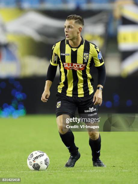 Charlie Colkett of Vitesse during the Dutch Eredivisie match between Vitesse Arnhem and NAC Breda at Gelredome on August 12, 2017 in Arnhem, The...