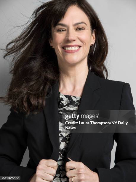 Actress Maggie Siff photographed for NY Daily News on April 22 in New York City.