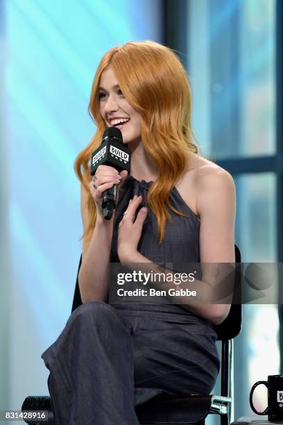 Actress Katherine McNamara attends the Build Series to discuss her show "Shadowhunters" at Build Studio on August 14, 2017 in New York City.