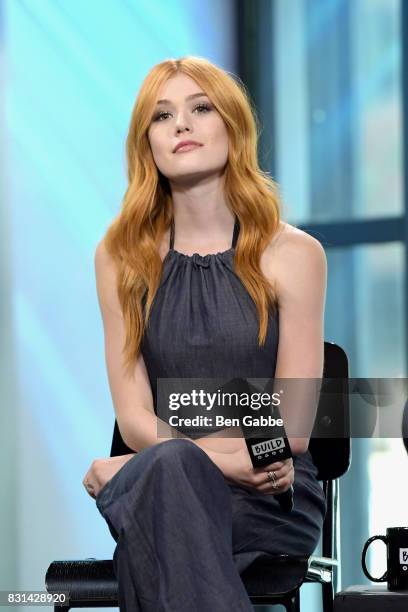 Actress Katherine McNamara attends the Build Series to discuss her show "Shadowhunters" at Build Studio on August 14, 2017 in New York City.