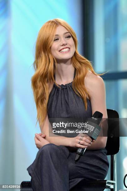 Actress Katherine McNamara attends the Build Series to discuss her show "Shadowhunters" at Build Studio on August 14, 2017 in New York City.