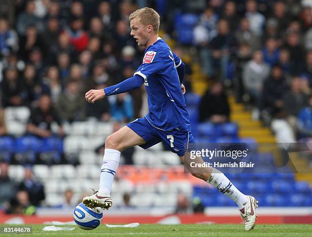 Sebastian Larsson of Birmingham City in action during the Coca Cola Championship match between Birmingham City and Queens Park Rangers at St Andrews...