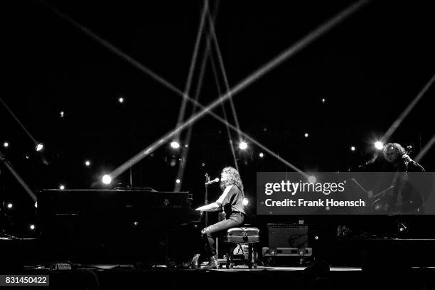 American singer Regina Spektor performs live on stage during a concert at the Tempodrom on August 14, 2017 in Berlin, Germany.