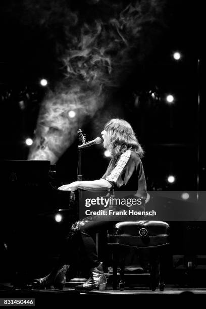 American singer Regina Spektor performs live on stage during a concert at the Tempodrom on August 14, 2017 in Berlin, Germany.