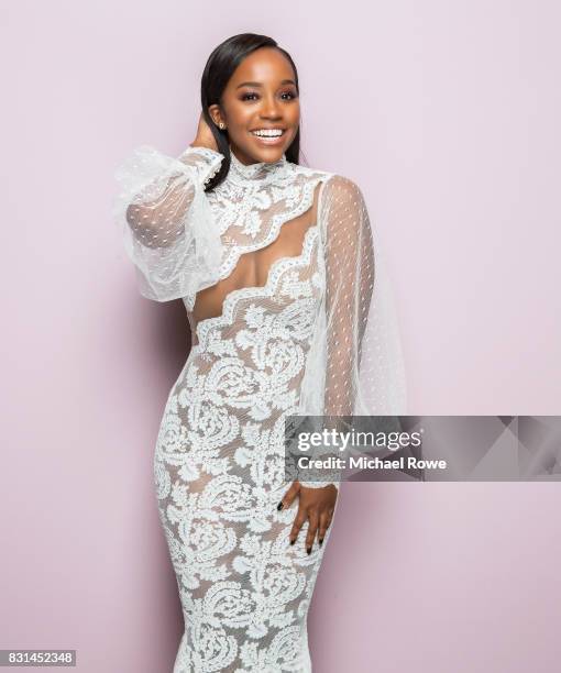 Aja Naomi King is photographed for Essence.com on February 24, 2017 in Los Angeles, California.