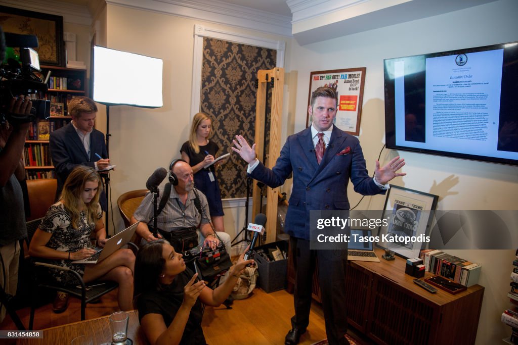 Alt Right Figure Richard Spencer Holds News Conference In Washington, D.C.