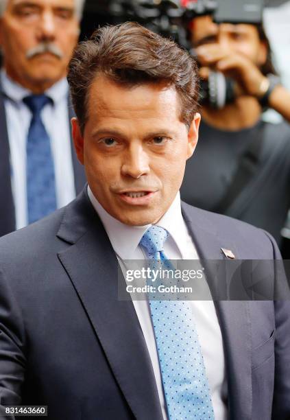 Anthony Scaramucci is seen on August 13, 2017 in New York City.