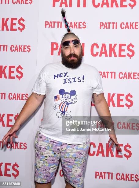 The Fat Jew attends the "Patti Cake$" New York Premiere at The Metrograph on August 14, 2017 in New York City.