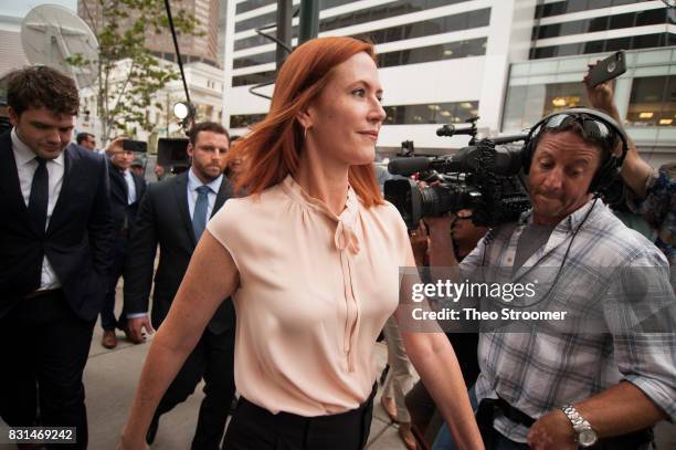 Tree Paine, Taylor Swift's publicist, leaves the courthouse following the verdict in the civil case of Taylor Swift vs David Mueller at the Alfred A....