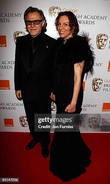 Actor Harvey Keitel arrives at The Orange British Academy Film Awards 2008 at The Royal Opera House, Covent Garden on February 10, 2008 in London,...