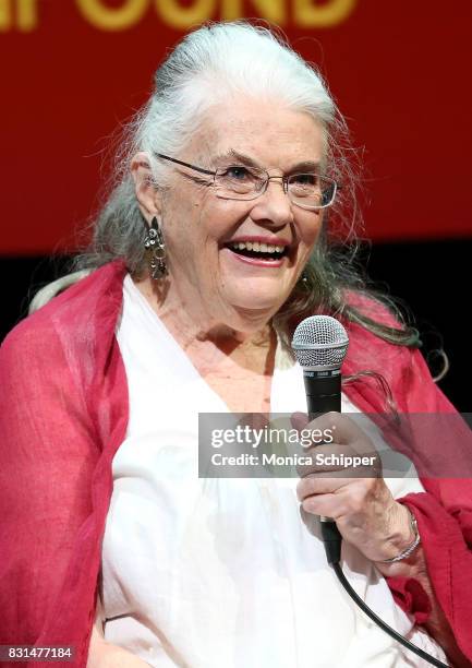 Actress Lois Smith speaks on stage during SAG-AFTRA Foundation Conversations: "Marjorie Prime" at SAG-AFTRA Foundation Robin Williams Center on...