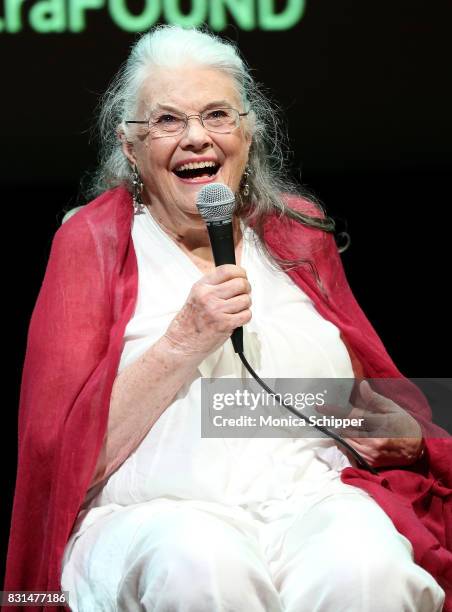 Actress Lois Smith speaks on stage during SAG-AFTRA Foundation Conversations: "Marjorie Prime" at SAG-AFTRA Foundation Robin Williams Center on...