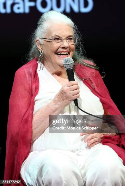 Actress Lois Smith speaks on stage during SAG-AFTRA Foundation Conversations: "Marjorie Prime" at SAG-AFTRA Foundation Robin Williams Center on...