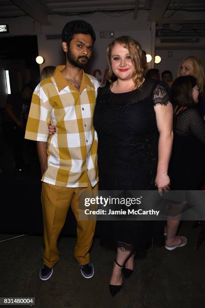 Siddharth Dhananjay and Danielle Macdonald attend "Patti Cake$" New York After Party at The Metrograph on August 14, 2017 in New York City.