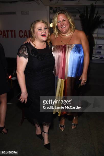 Danielle Macdonald and Bridget Everett attend "Patti Cake$" New York After Party at The Metrograph on August 14, 2017 in New York City.