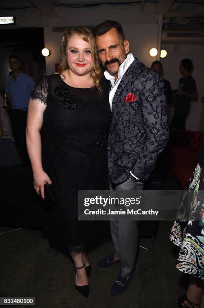 Danielle Macdonald and Wass Stevens attend "Patti Cake$" New York After Party at The Metrograph on August 14, 2017 in New York City.