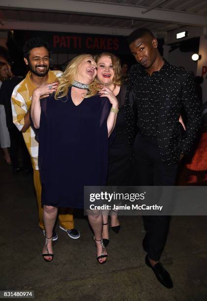 Siddharth Dhananjay, Cathy Moriarty, Danielle Macdonald and Mamoudou Athie attend "Patti Cake$" New York After Party at The Metrograph on August 14,...