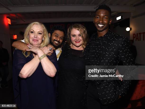 Cathy Moriarty, Siddharth Dhananjay, Danielle Macdonald and Mamoudou Athie attend "Patti Cake$" New York After Party at The Metrograph on August 14,...