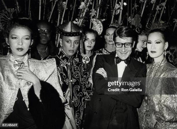 Yves Saint Laurent and models