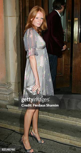 Olivia Inge attends the Evening Standard's party celebrating London's 1000 Most Influential People 2008 at The Wallace Collection on October 6, 2008...