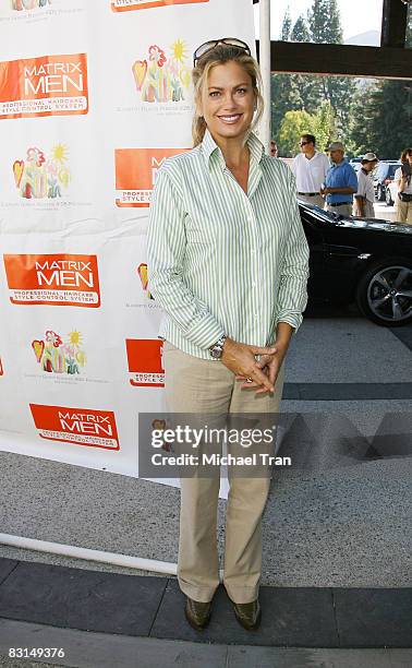 Kathy Ireland arrives at the 9th Annual Elizabeth Glaser Pediatric AIDS Foundation Celebrity Golf Classic held at Lakeside Golf Club on October 6,...