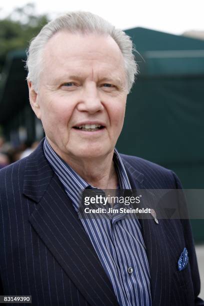 Jon Voight poses for a portrait at the Sarah Palin political rally at the Home Depot Tennis Stadium in Carson, California on October 4, 2008.
