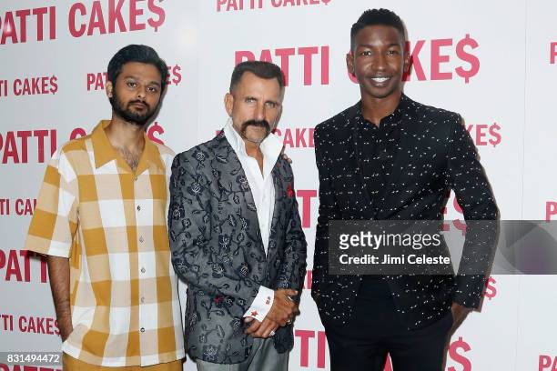 Siddharth Dhananjay, Wass Stevens and Mamoudou Athie attend the New York premiere of "Patti Cake$" at Metrograph on August 14, 2017 in New York City.