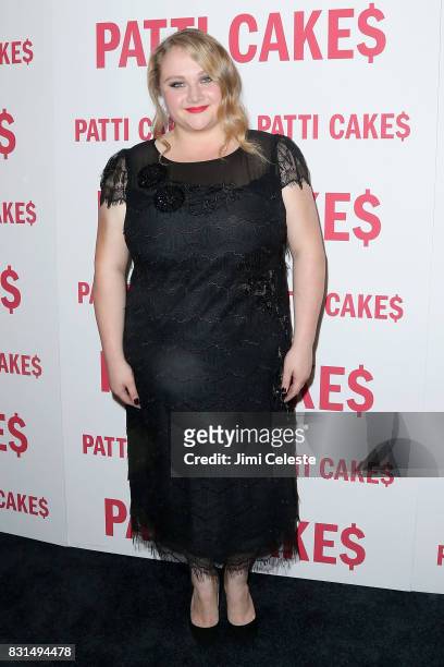 Danielle MacDonald attends the New York premiere of "Patti Cake$" at Metrograph on August 14, 2017 in New York City.