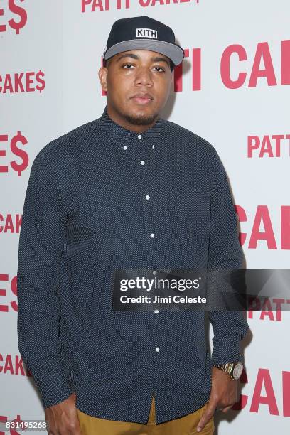 Skyzoo attends the New York premiere of "Patti Cake$" at Metrograph on August 14, 2017 in New York City.