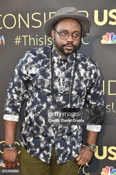 Brian Tyree Henry attends An Evening with "This Is Us" - Red Carpet & Panel Discussion at Paramount Studios on August 14, 2017 in Los Angeles,...