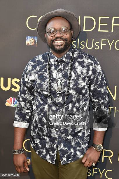 Brian Tyree Henry attends An Evening with "This Is Us" - Red Carpet & Panel Discussion at Paramount Studios on August 14, 2017 in Los Angeles,...