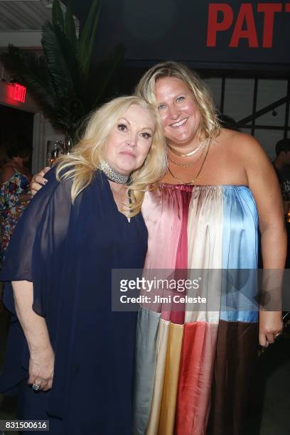 Cathy Moriarty and Bridget Everett attend the after party for the New York premiere of "Pattii Cake$" at Metrograph on August 14, 2017 in New York...
